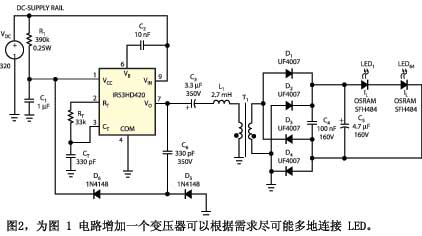 驅(qū)動LED的CFL整流器IC