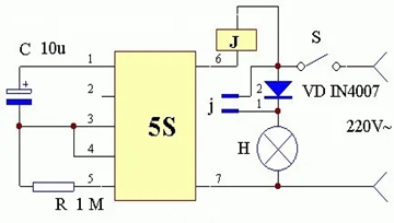 延時開關(guān) 電路