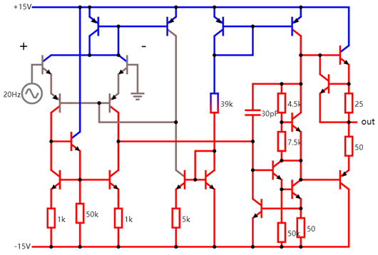 運(yùn)算放大器 電路圖 結(jié)構(gòu)原理