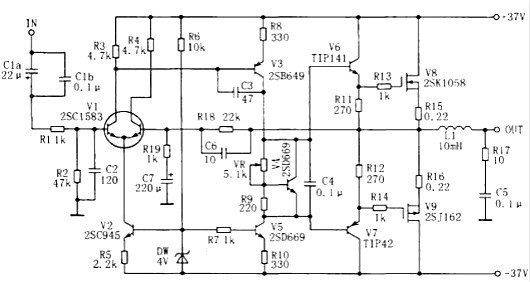 場(chǎng)效應(yīng)管功放電路